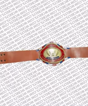 Akira Maeda NJPW Europe Heavyweight Wrestling Champion Belt