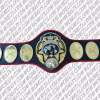 New Japan Pro Wrestling World Heavyweight Championship replica belt with gold-plated brass plates and genuine leather strap