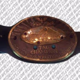 IWGP International Wrestling Grand Prix Tag Wrestling Champion Belt