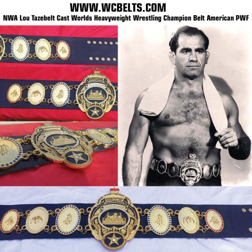 Lou Thesz NWA Lou Taze belt World Heavyweight Wrestling Champion Belt PWF