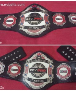 British Rev Pro Cruiserweight Wrestling Champion belt Revolution Undisputed