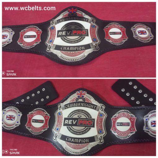 British Rev Pro Cruiserweight Wrestling Champion belt Revolution Undisputed