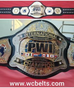 PWI Pro Wrestling International Heavyweight Title Champion Belt Adult Brass