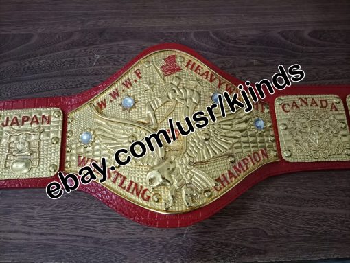 WWWF Heavyweight Cast 70's & Early 80's Wrestling Champion Belt Bruno Sammartino