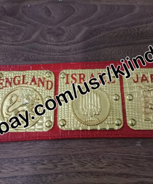 WWWF Heavyweight Cast 70's & Early 80's Wrestling Champion Belt Bruno Sammartino Side