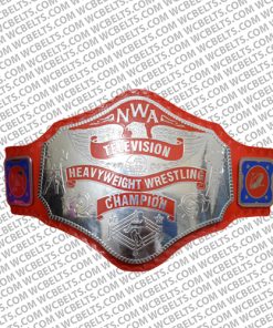 nwa red television championship title replica belt