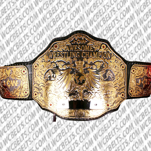 jcw awesome wrestling championship belt