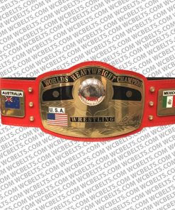 nwa new red championship replica title belt