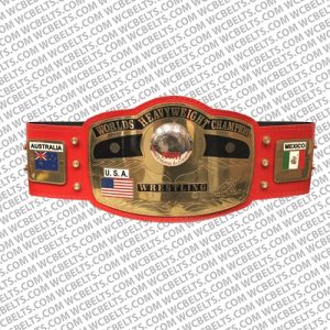 nwa new red championship replica title belt