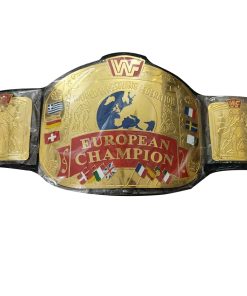 wwf european championship green strap