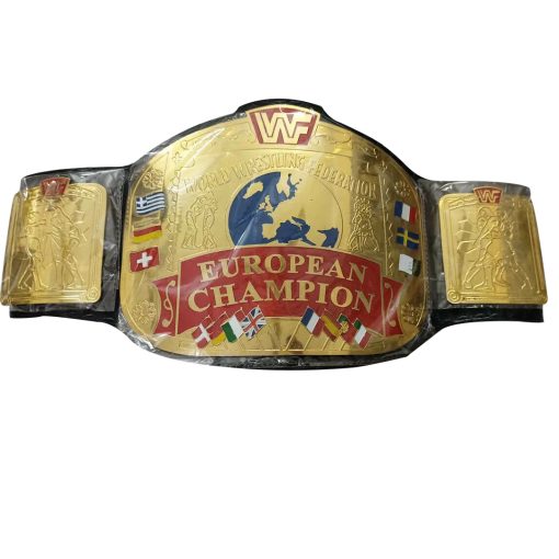 wwf european championship green strap