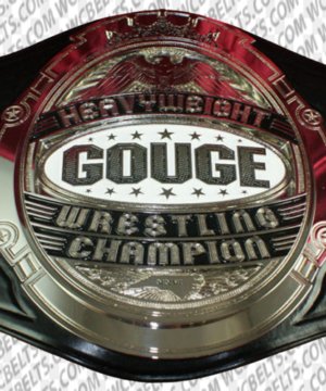 gouge heavyweight wrestling title champion belt