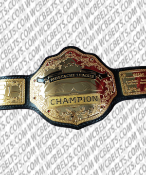 mustache league championship belt