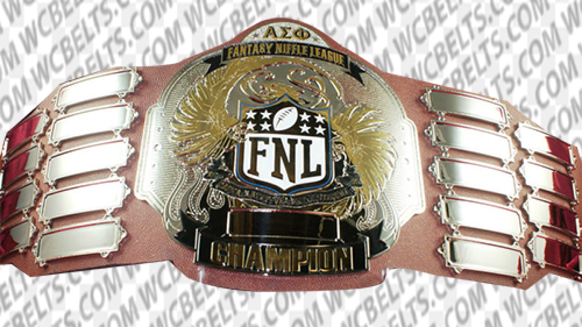 Fantasy Football Championship Belt silver NFL FFL Fantasy 