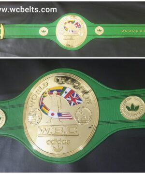 WBC WORLD CHAMPION REPLICA BELT 4 MM BRASS PLATES BOXING DEEP ETCHING