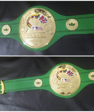 WBC WORLD CHAMPION REPLICA BELT 4 MM BRASS PLATES BOXING DEEP ETCHING