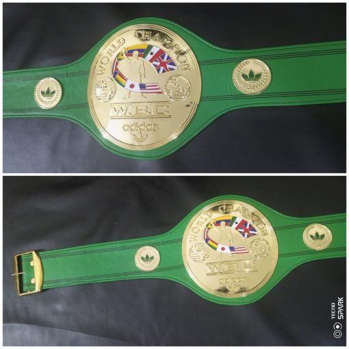 WBC WORLD CHAMPION REPLICA BELT 4 MM BRASS PLATES BOXING DEEP ETCHING