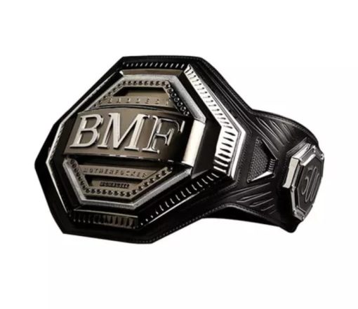 BMF Championship Wrestling Leather Belt Replica