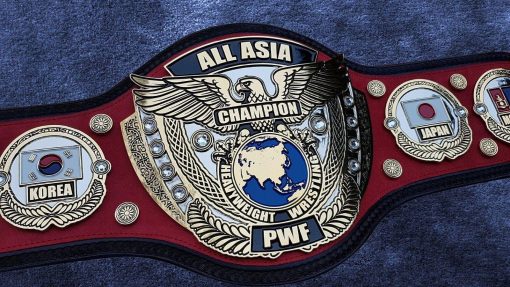 All Japan Pro-Wrestling PWF Asia Heavyweight Wrestling Champion Belt Rikidozan