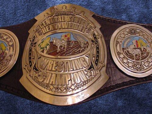 Classic NWA Central States Heavyweight Championship Belt Old Champion