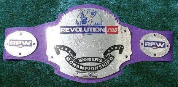 First RPW Revolution Pro Women's Champion Belt Women Jamie Hayter Gisele Shaw