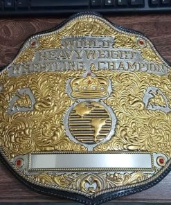 WCW Big Gold World Wrestling Heavyweight Champion Belt Ric Flair Hogan Randy MCP