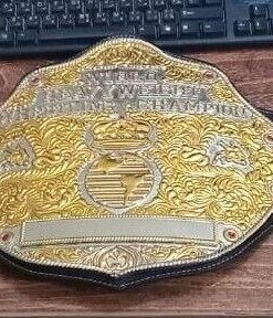 WCW Big Gold World Wrestling Heavyweight Champion Belt Ric Flair Hogan Randy MCP