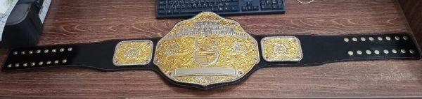 WCW Big Gold World Wrestling Heavyweight Champion Belt Ric Flair Hogan Randy MCP