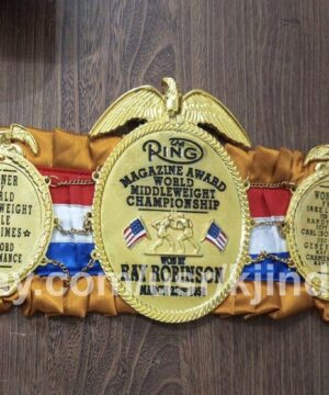 Ring Magazine Award Sugar Ray Robinson World Middleweight Championship Belt 1958