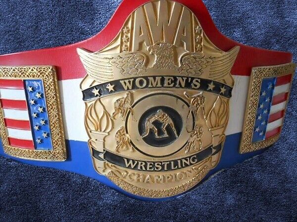 AWA World Womens Championship Belt Penny Banner June Byers Madusa Alundra Blayze