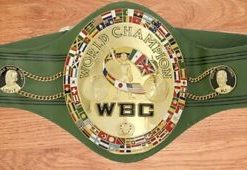 WBC World Boxing Champion Belt Muhammad Ali and Joe Louis Boxing Council