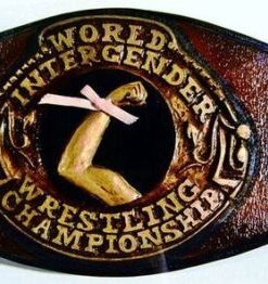 World Intergender Wrestling Champion Belt Andy Kaufman Cody Rhodes Inter-Gender