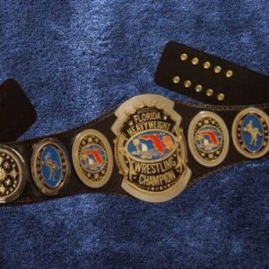 NWA Florida Heavyweight Wrestling Champion Belt circa 1983-1987 80's