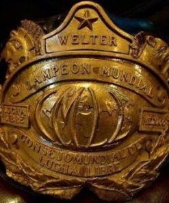 Old CMLL Welter Campeon Mundial Lucha Libre Champion Belt Mexico USA England