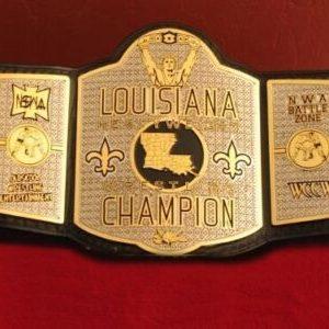 NSWA Louisiana Mid-South Championship Belt Old School Wrestling Champion