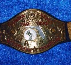 Old Florida State Tag Team Wrestling Champion Belt Mid-Atlantic Championship 70s