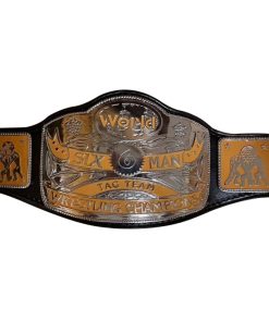 NWA World Six Tag Team Wrestling Championship Leather Belt