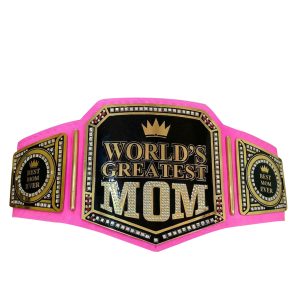 World’s Greatest Mom Championship Leather Belt