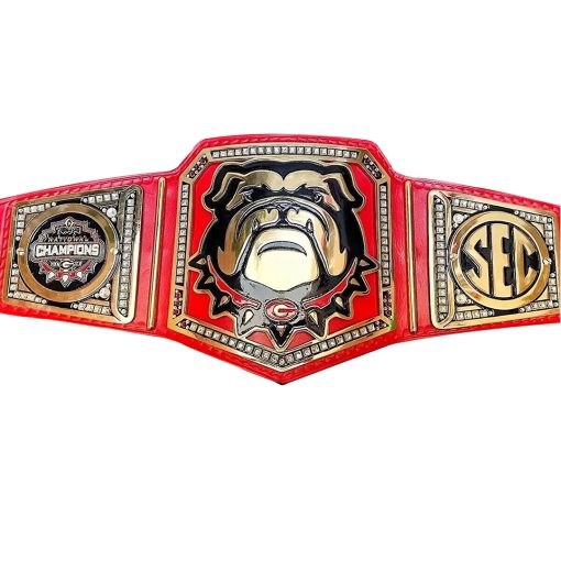 GEORGIA BULLDOG NATIONAL CUSTOMIZED CHAMPIONSHIP TITLE BELT REPLICA 3