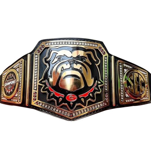 GEORGIA BULLDOG NATIONAL CUSTOMIZED CHAMPIONSHIP TITLE BELT REPLICA 4