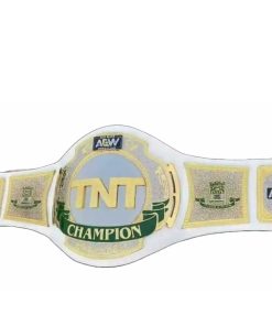 AEW TNT CHAMPIONSHIP BELT ALL ELITE WRESTLING TNT WHITE LEATHER REPLICA BELT