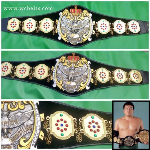 NWA International World Junior Jr Heavyweight Wrestling Champion Belt AJPW Japan