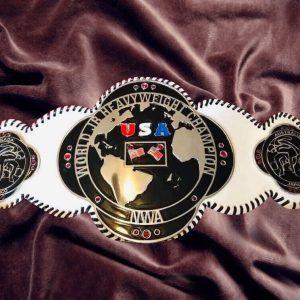NWA World JR Heavyweight Champion Belt Rebels Junior Old Championship Reggie