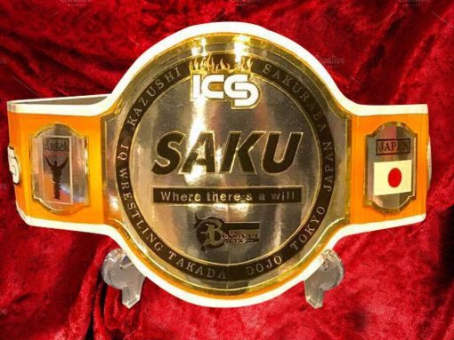 ICS Kazushi Sakuraba IQ Wrestling Takada Dojo Tokyo Japan champion belt Saku