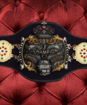 Old NWA International Heavyweight Wrestling Champion Belt Triple Crown Japan Pro