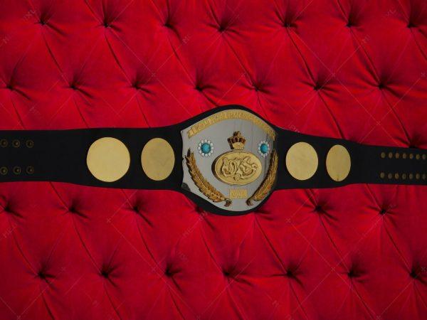 NWA Jr. World International Junior Heavyweight Wrestling Champion Belt Tatsumi F
