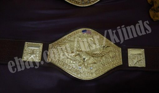 Shiekh United States Title Wrestling Champion Belt Iron Sheikh Old Championship