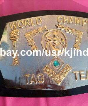 WWA World Tag Team Championship Belt Detroit version Blackjacks Jimmy and Johnny