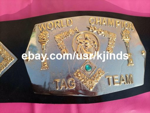 WWA World Tag Team Championship Belt Detroit version Blackjacks Jimmy and Johnny