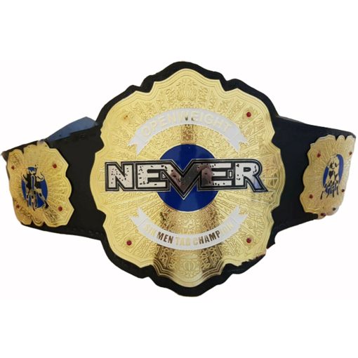 IWGP OPEN WEIGHT NEVER SIX MEN TAG TEAM WRESTLING CHAMPIONSHIP BELT REPLICA